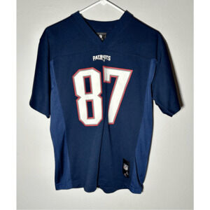 New England Patriots Rob Gronkowski “Gronk” #87 Blue NFL Jersey Youth Large